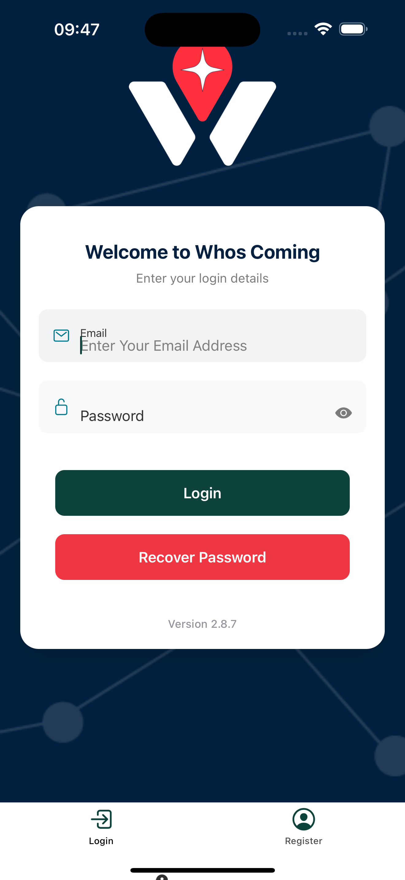 Whos Coming Mobile App